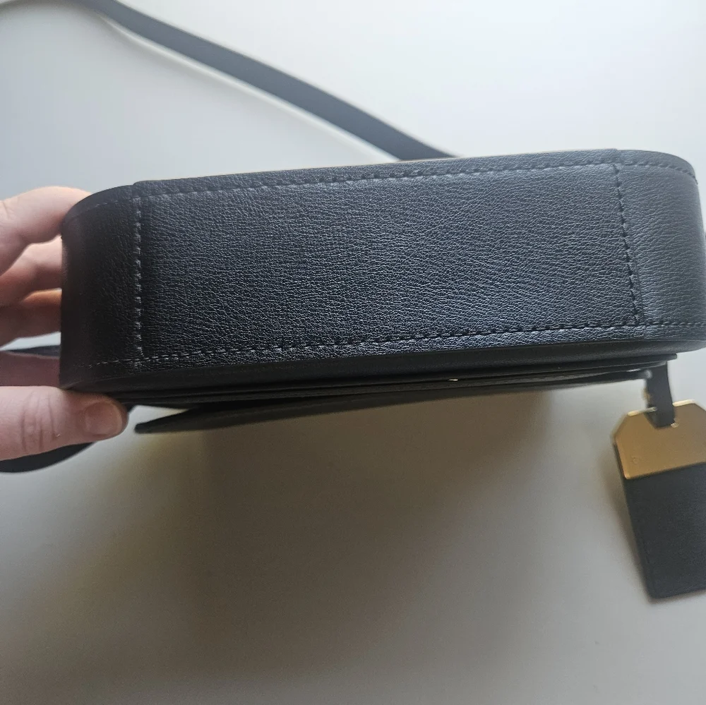Marc Jacobs New York Mini Rider Leather Crossbody Bag In Black - Picture 5 of 7
